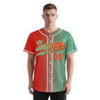 Custom Red Green Gradient Fashion Personalized Authentic Baseball Jersey BSBJ01-D0a7a09