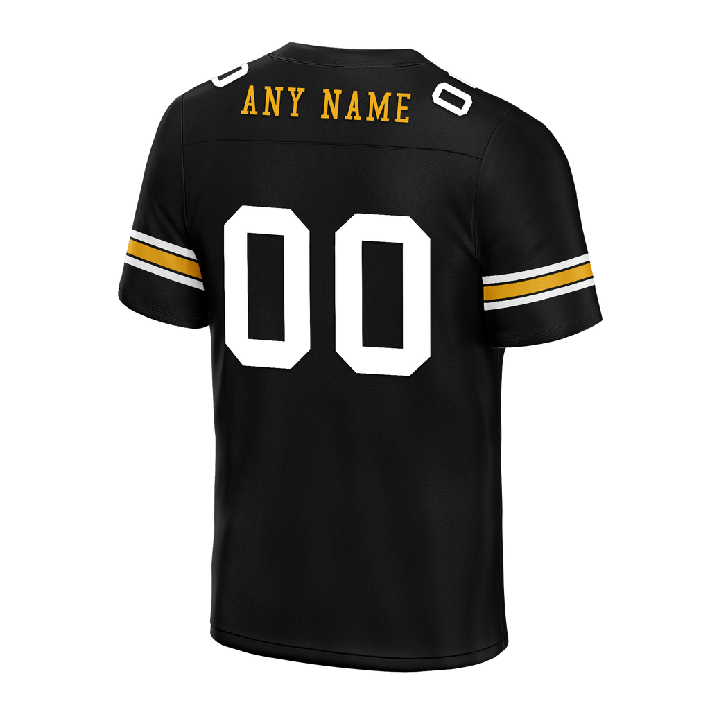 Custom Black Classic Style Personalized Authentic Football Jersey FBJ02-bd0a70a8