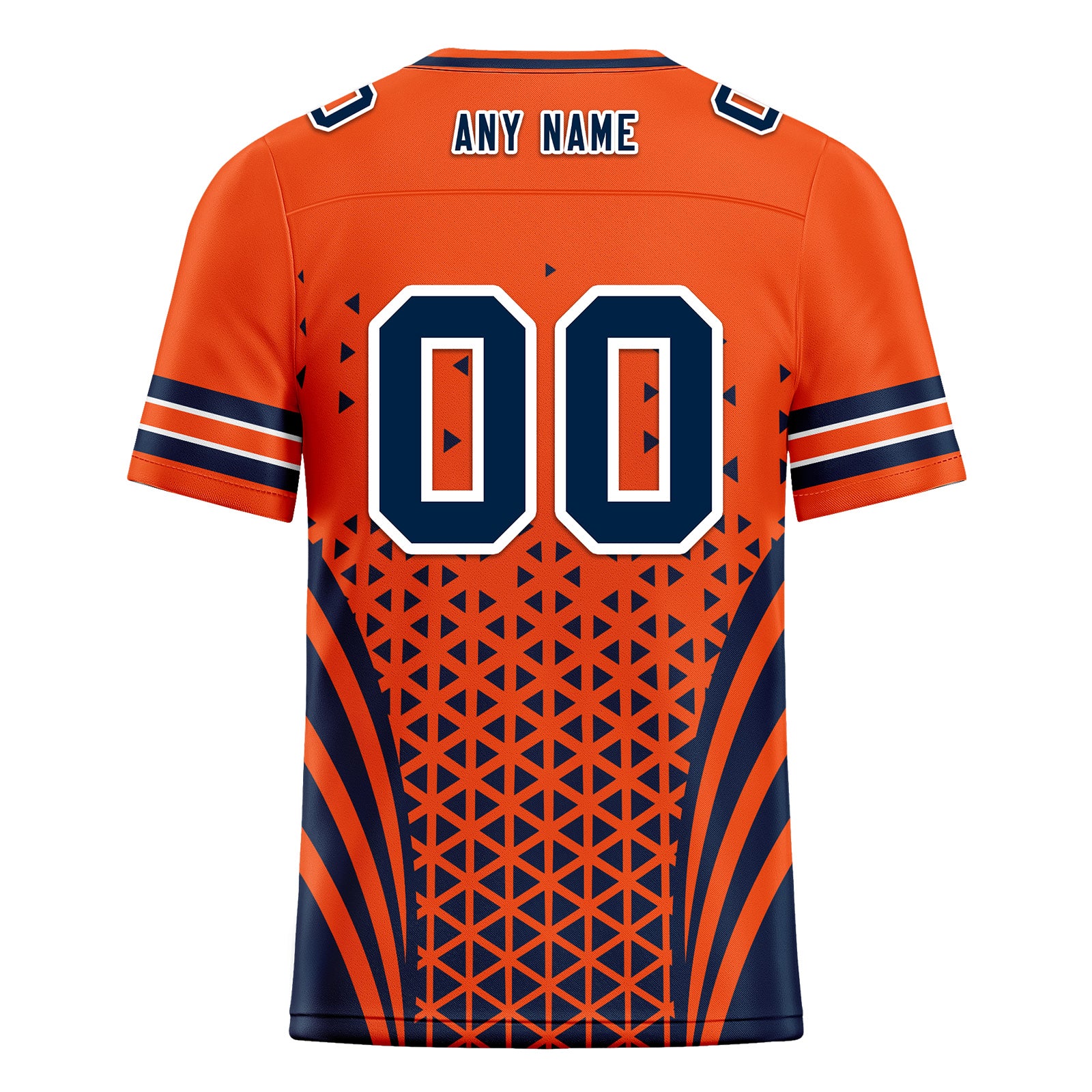 Custom Orange White Colorado Personalized Authentic Football Jersey FBJ02-D023033-10