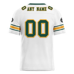 Custom White Green Wisconsin Personalized Authentic Football Jersey FBJ02-D020256-7