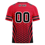 Custom Red White Missouri Personalized Authentic Football Jersey FBJ02-D023033-18