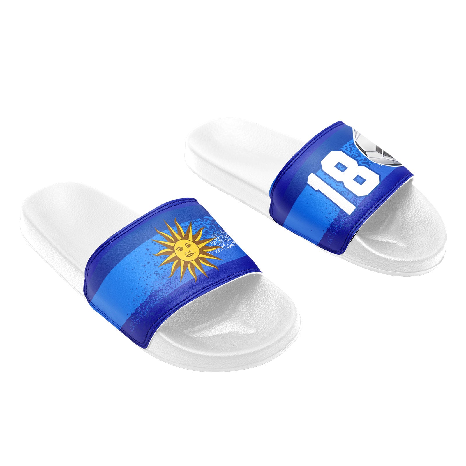 Custom Uruguay 2026 World Cup Sneakers DIY Country Flag Running Shoes Lightweight Sport Shoes Gift for Football Fans Personalized Team Name and Logo FN056-F009113-5