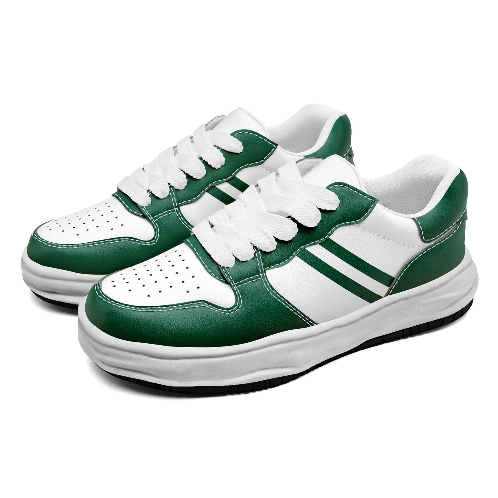 Custom Green White New York Shoes Personalized Sneaker FN032-D020389-28