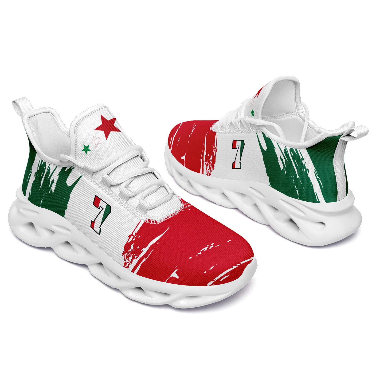 Custom 2026 World Cup Mexico Sneakers DIY Country Flag Running Shoes Lightweight Sport Shoes Gift for Football Fans Personalized Team Name and Logo FN003-F023078-7