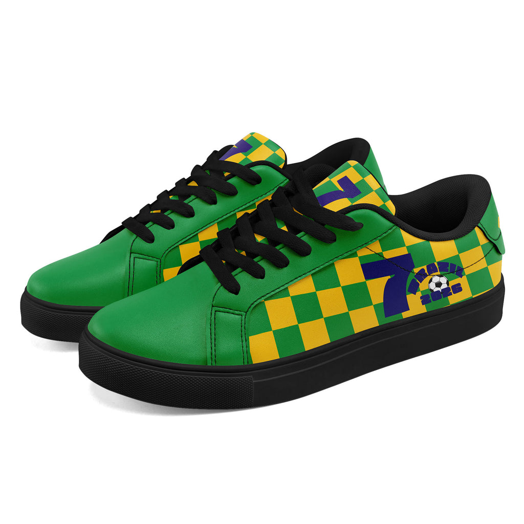 Custom 2026 World Cup Brazil Sneakers DIY Country Flag Running Shoes Lightweight Sport Shoes Gift for Football Fans Personalized Team Name and Logo FN023-F027052-4