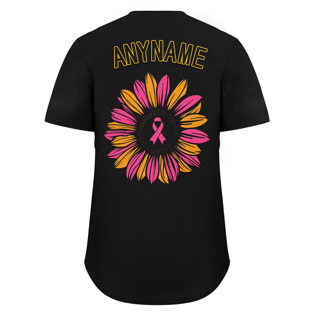 Custom Black World Cancer Day Personalized Authentic Baseball Jersey BSBJ01-E06020-19