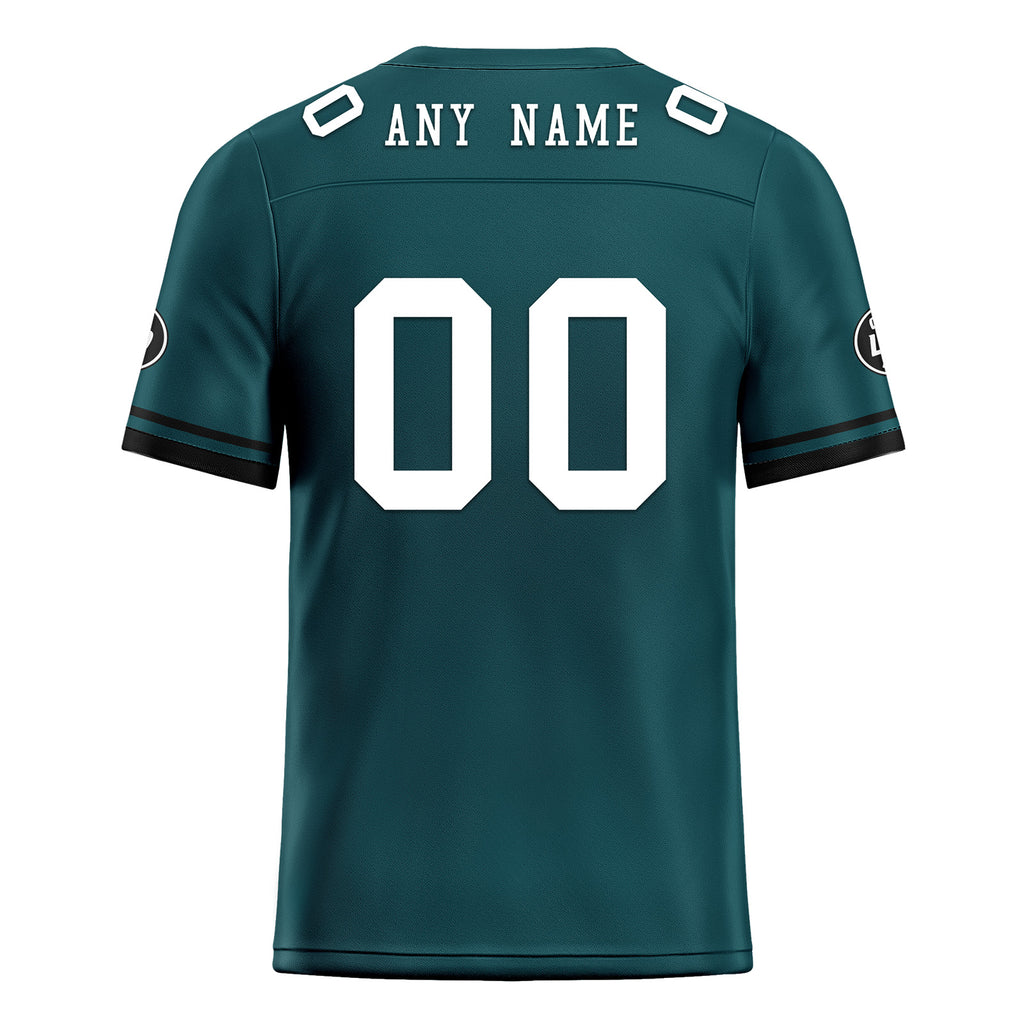 Custom Green Philadelphia Personalized Authentic Football Jersey FBJ02-D020263-23