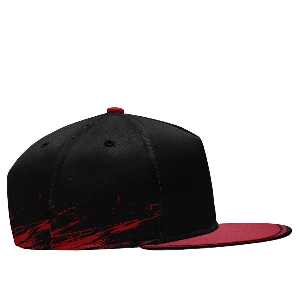 Custom Black Red Atlanta MaxSoul Shoes and Hat Combo Offer Personalized Combo ZH-D020264-3