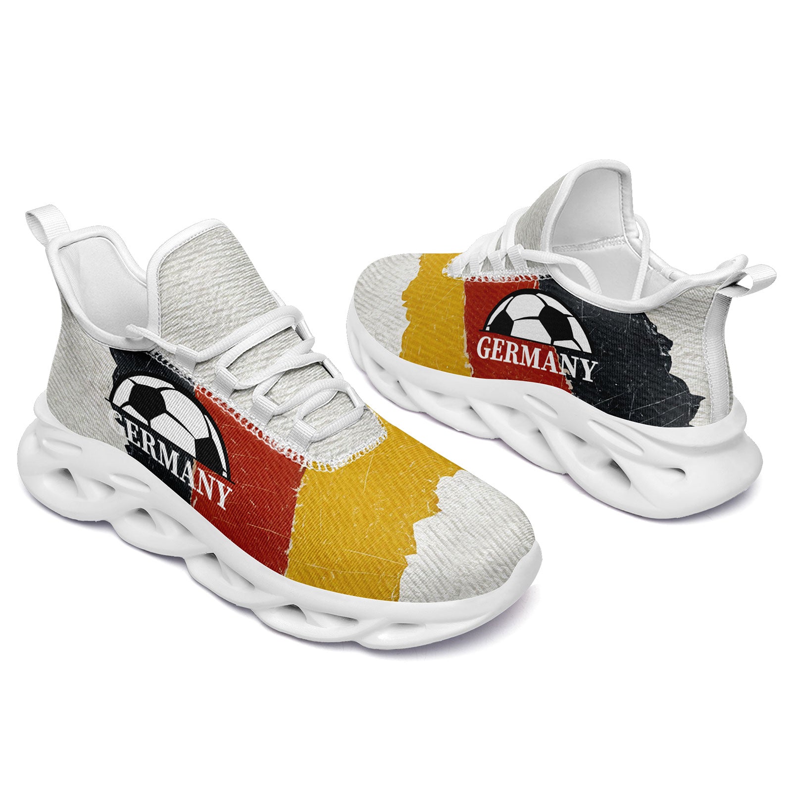 Custom Germany 2026 World Cup Sneakers DIY Country Flag Running Shoes Lightweight Sport Shoes Gift for Football Fans Personalized Team Name and Logo FN003-F025035-7