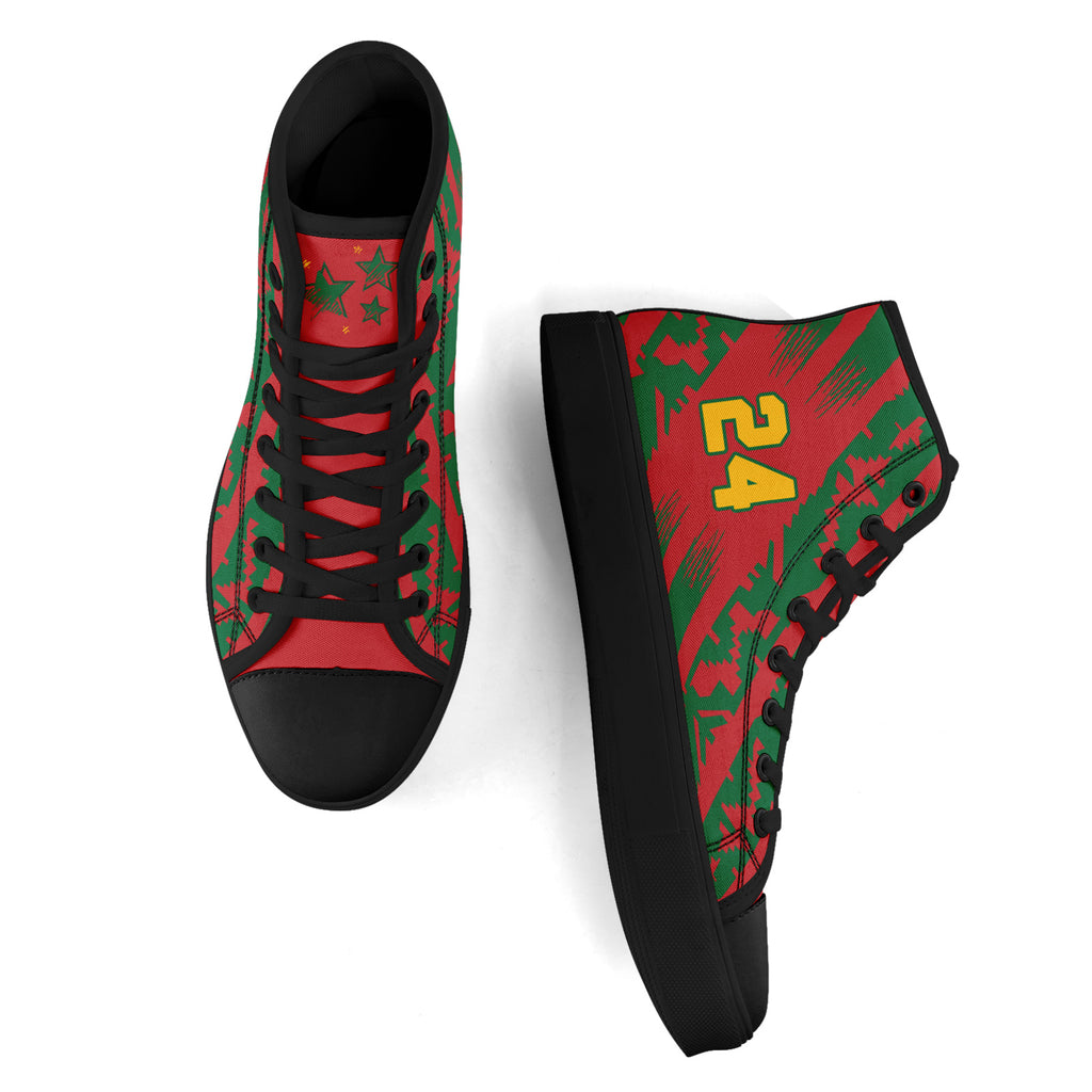 Custom Morocco 2026 World Cup Sneakers DIY Country Flag Running Shoes Lightweight Sport Shoes Gift for Football Fans Personalized Team Name and Logo FN024-F009121-7