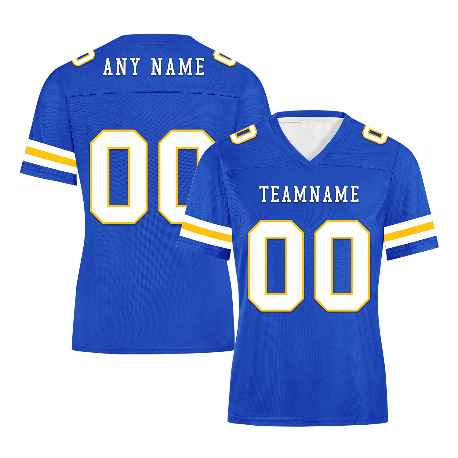 Custom Blue Classic Style Personalized Authentic Football Jersey FBJ02-bd0a70bb