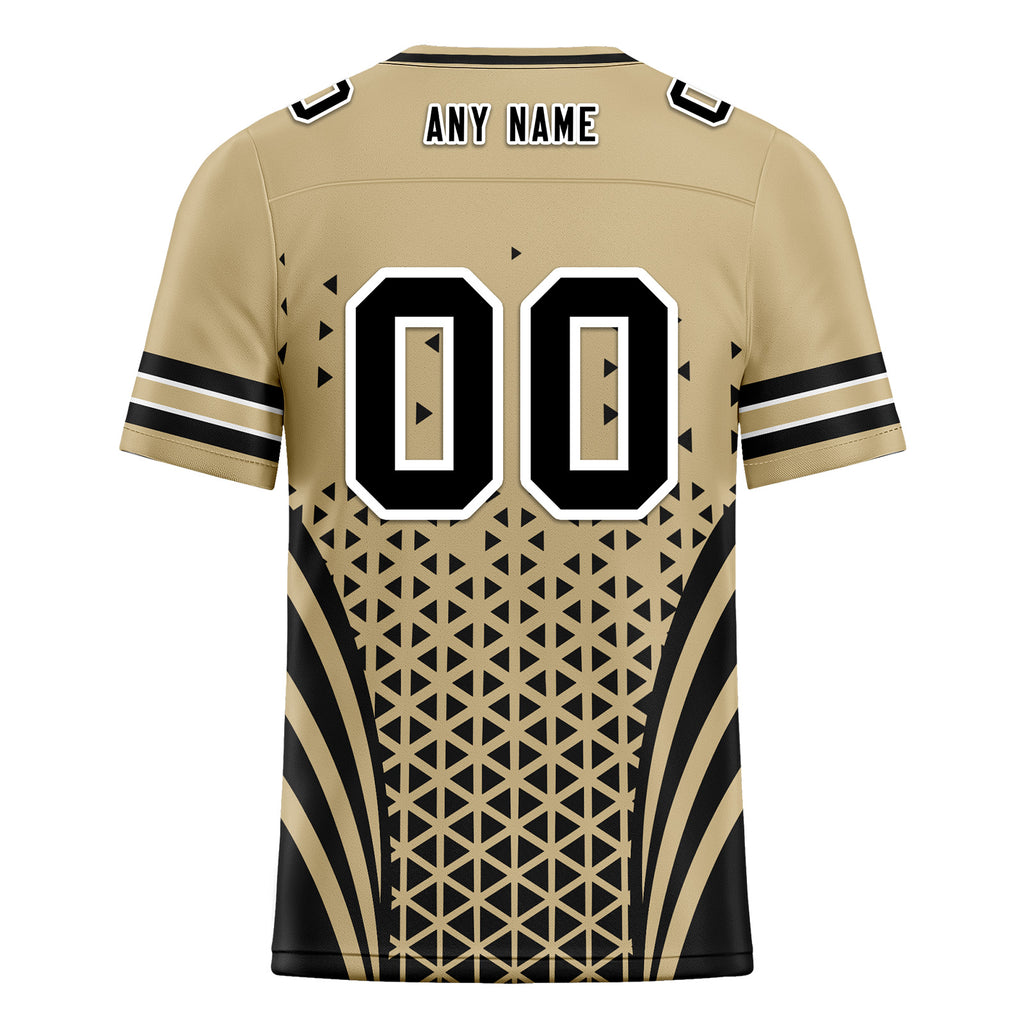 Custom Beige Black Louisiana Football Jersey and Sports Shoes Combo Offer Personalized Combo ZH-D023031-19