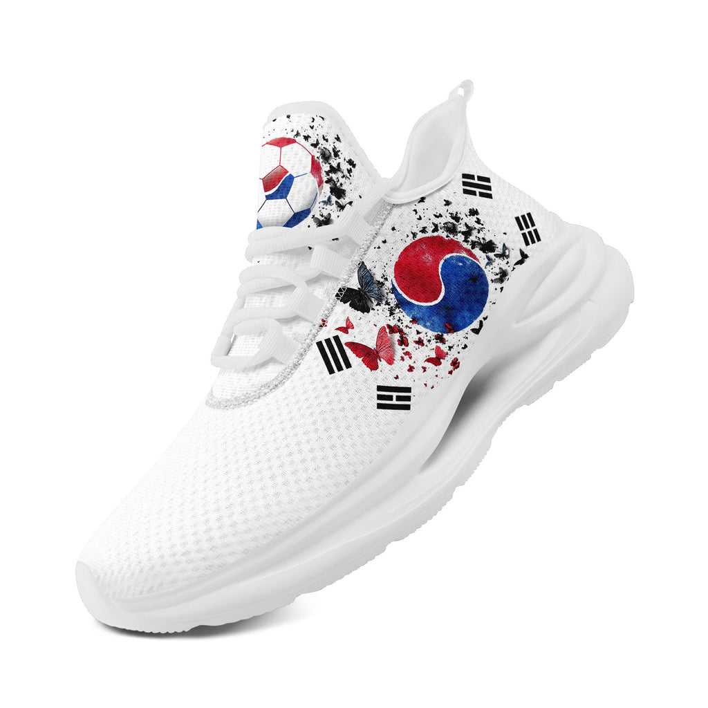 Custom South Korea 2026 World Cup Sneakers DIY Country Flag Running Shoes Lightweight Sport Shoes Gift for Football Fans Personalized Team Name and Logo FN079-F009056-2
