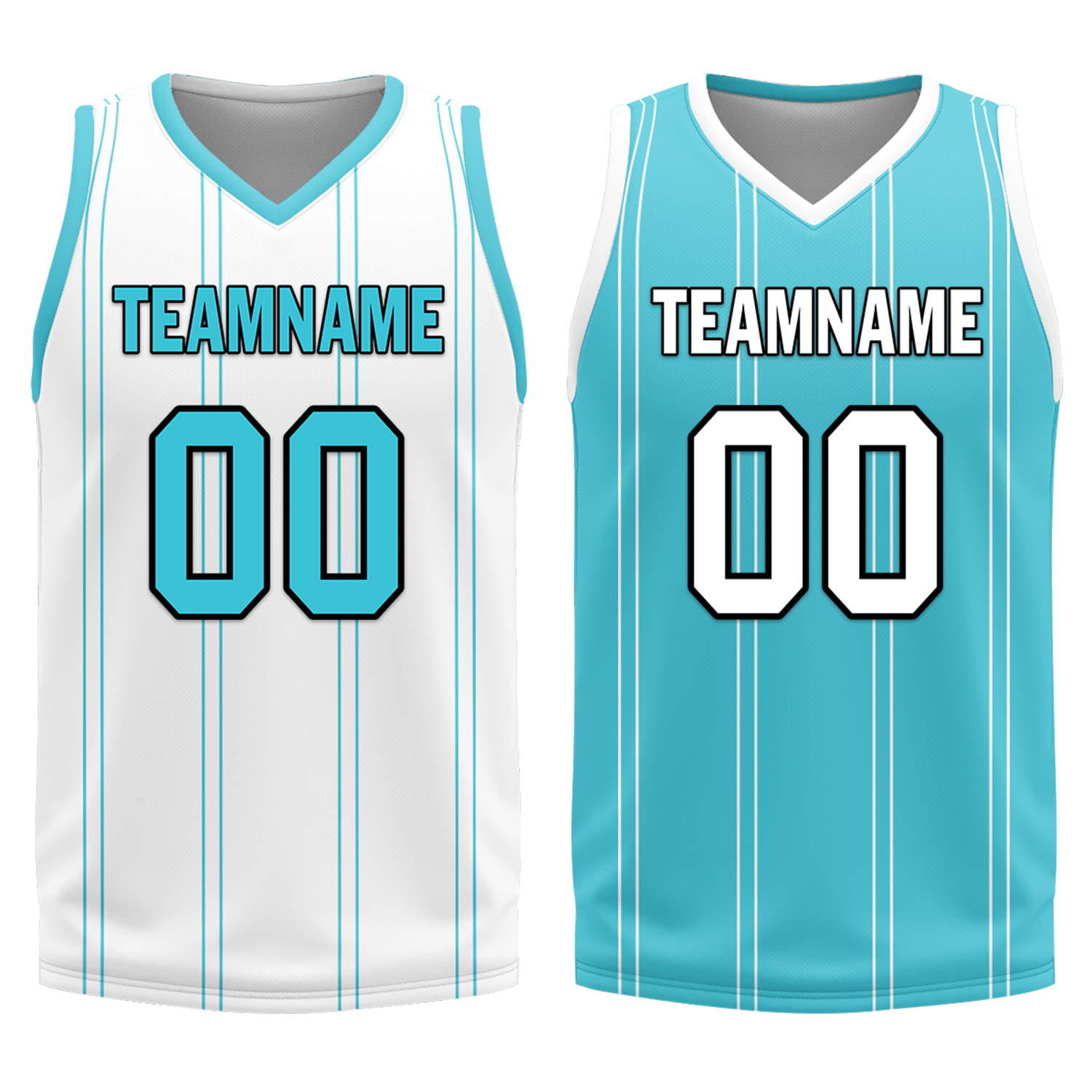 Custom White Blue Classic Style Reversible Basketball Uniform Personalized COOLMAX BBJR-D017013