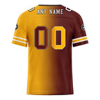 Custom Yellow Red Washington Personalized Authentic Football Jersey FBJ02-D028017-16