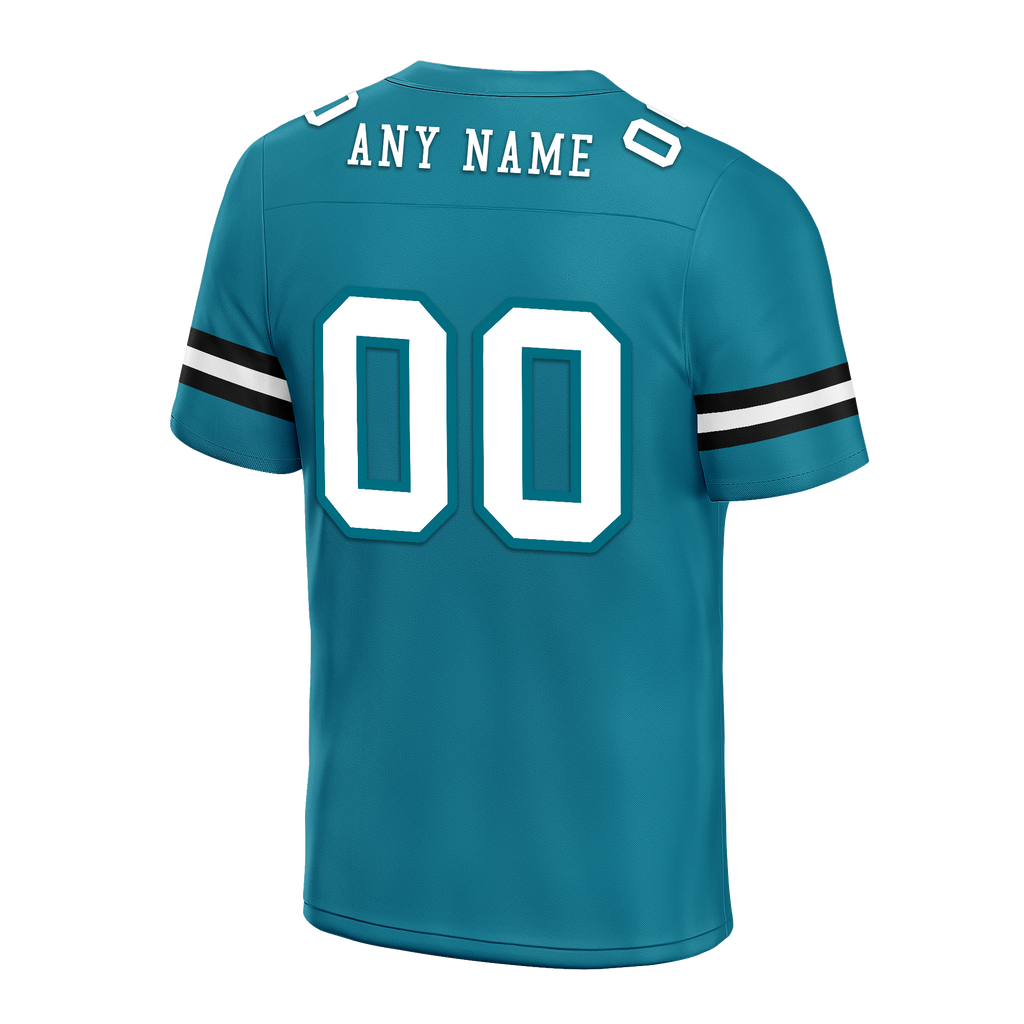 Custom Blue Classic Style Personalized Authentic Football Jersey FBJ02-bd0a70be