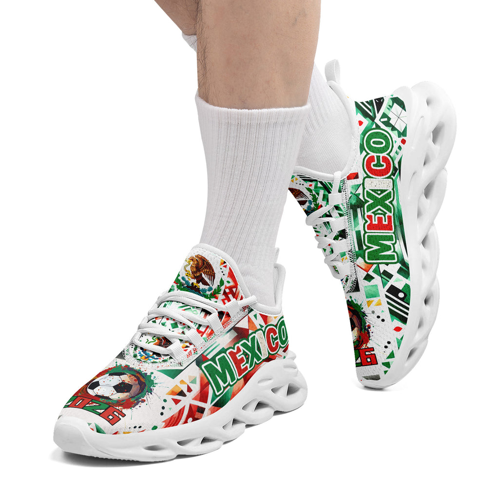 Custom 2026 World Cup Mexico Sneakers DIY Country Flag Running Shoes Lightweight Sport Shoes Gift for Football Fans Personalized Team Name and Logo FN003-F023045-5