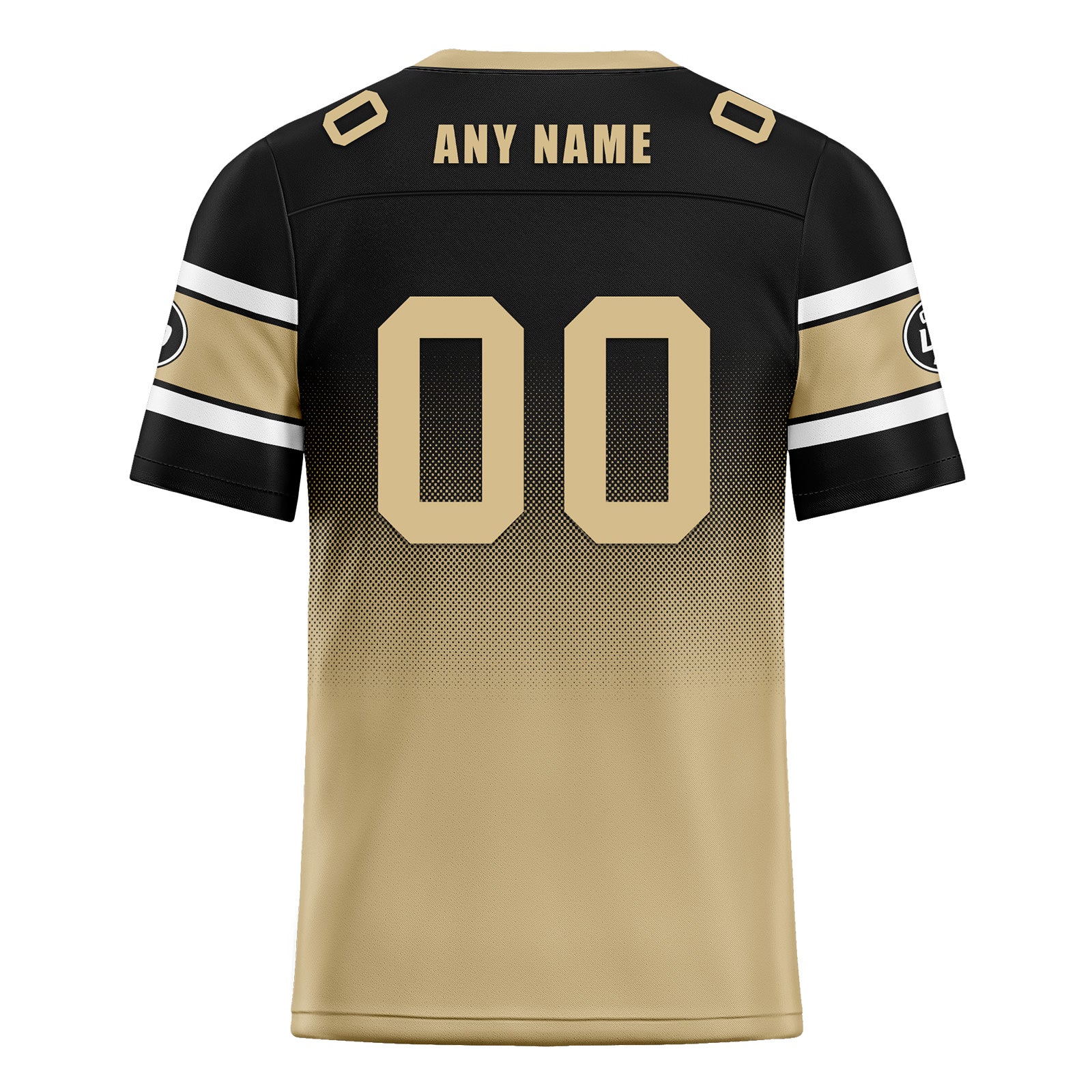 Custom Black Yellow New Orleans Personalized Authentic Football Jersey FBJ02-D020249-19