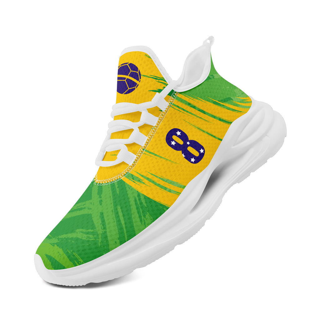 Custom 2026 World Cup Brazil Sneakers DIY Country Flag Running Shoes Lightweight Sport Shoes Gift for Football Fans Personalized Team Name and Logo FN079-F027080-4