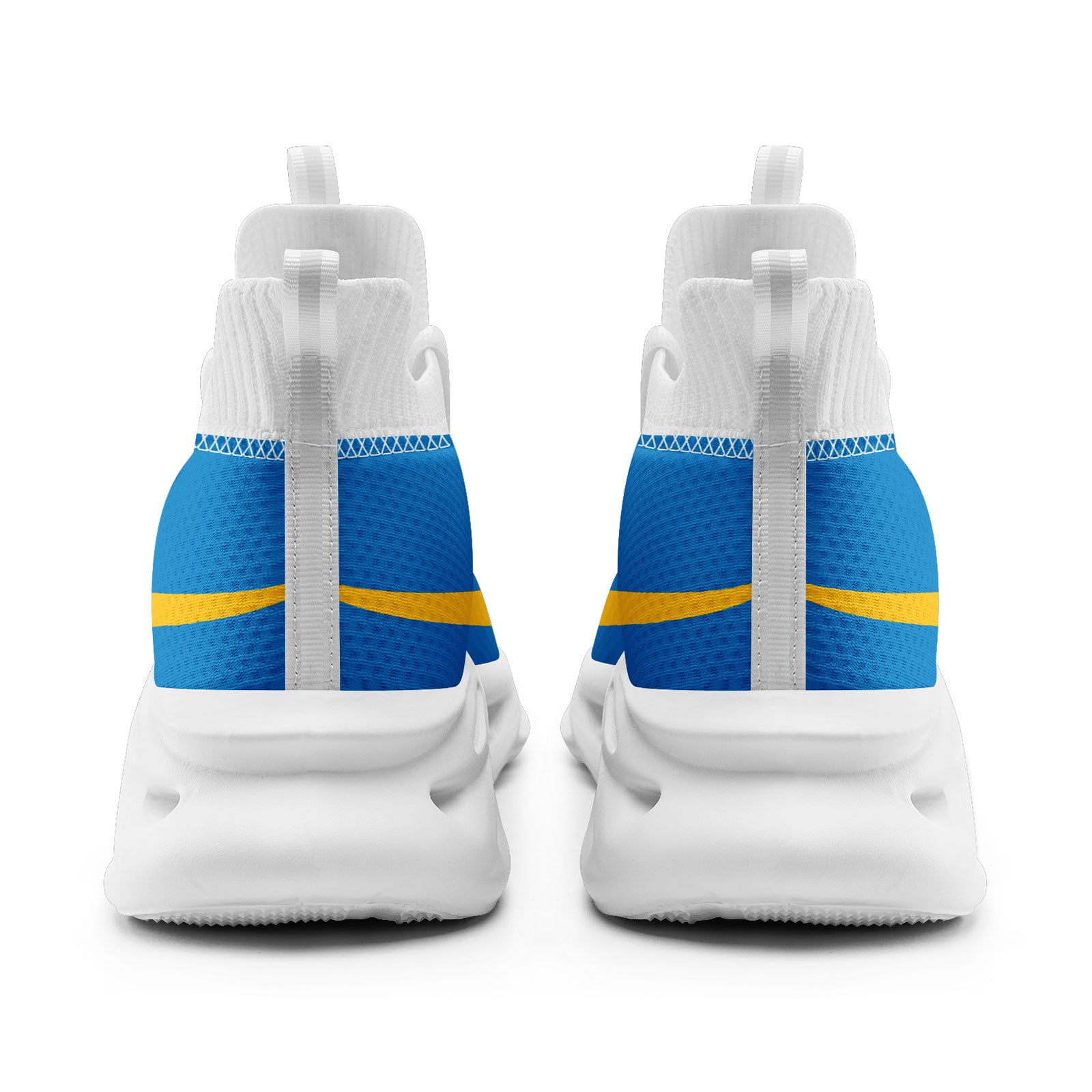 Custom Blue Los Angeles Football Jersey and Sports Shoes Combo Offer Personalized Combo ZH-D025008-24
