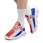 Custom Croatia 2026 World Cup Sneakers DIY Country Flag Running Shoes Lightweight Sport Shoes Gift for Football Fans Personalized Team Name and Logo FN003-F009104-2