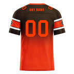 Custom Brown Orange Cleveland Personalized Authentic Football Jersey FBJ02-D020249-8
