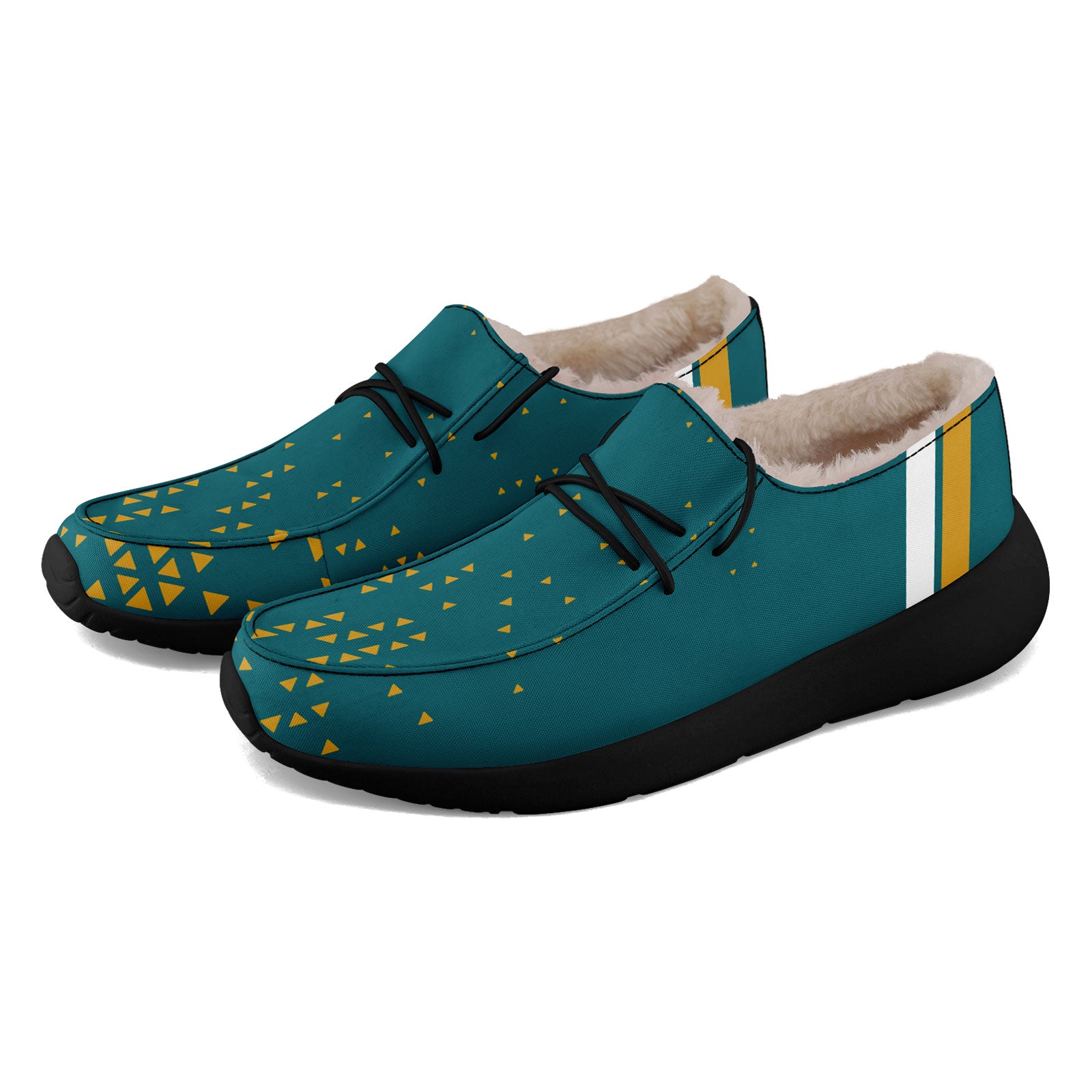 Custom Green Yellow Jacksonville Shoes Personalized Sneaker FN042-D020279-16