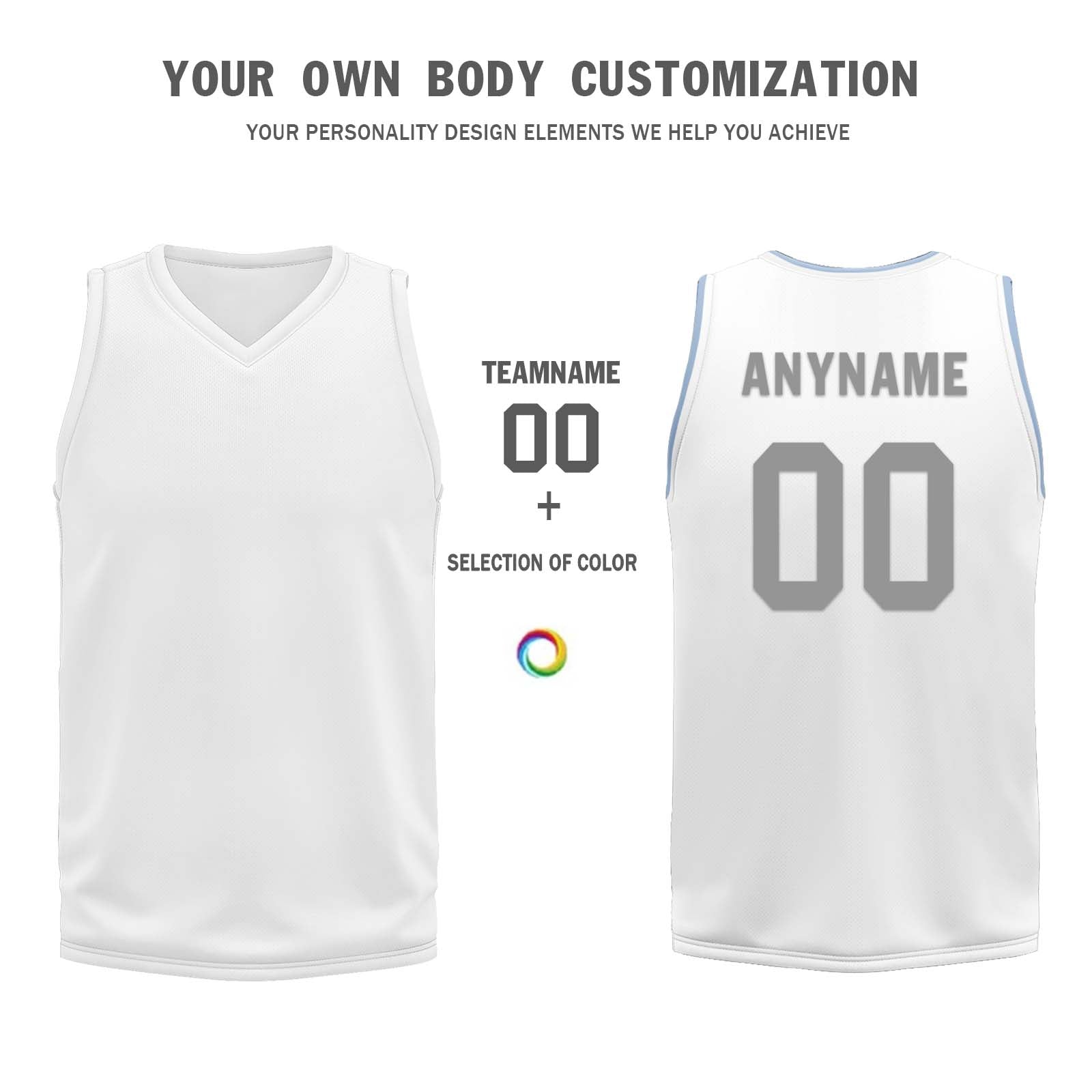 Custom White Gray Blue Dallas City Edition Personalized Reversible Basketball Set Sports Basketball Jersey BBJ01R-D0610-7