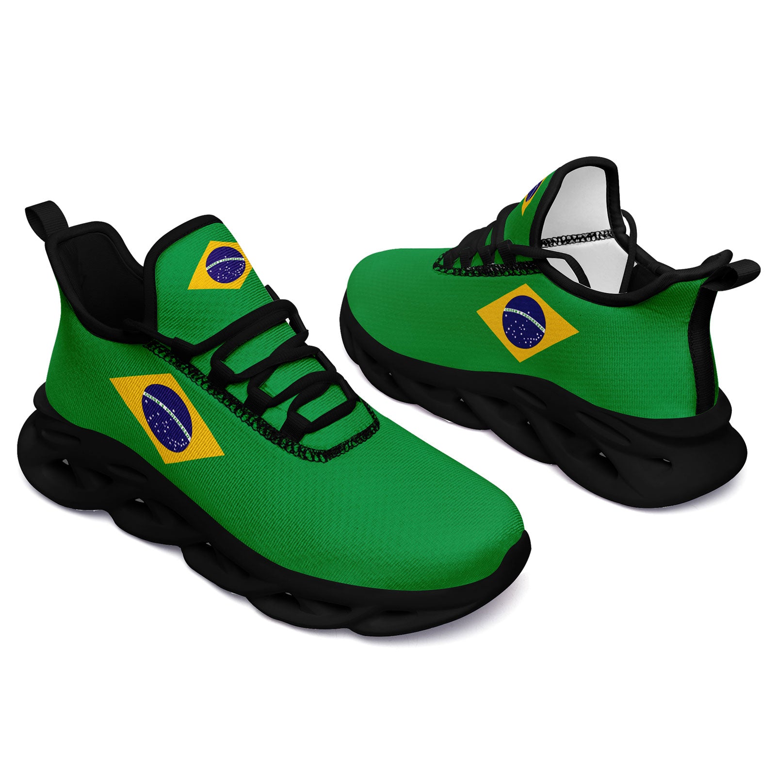 Custom 2026 World Cup Brazil Sneakers DIY Country Flag Running Shoes Lightweight Sport Shoes Gift for Football Fans Personalized Team Name and Logo FN003-F027045-1
