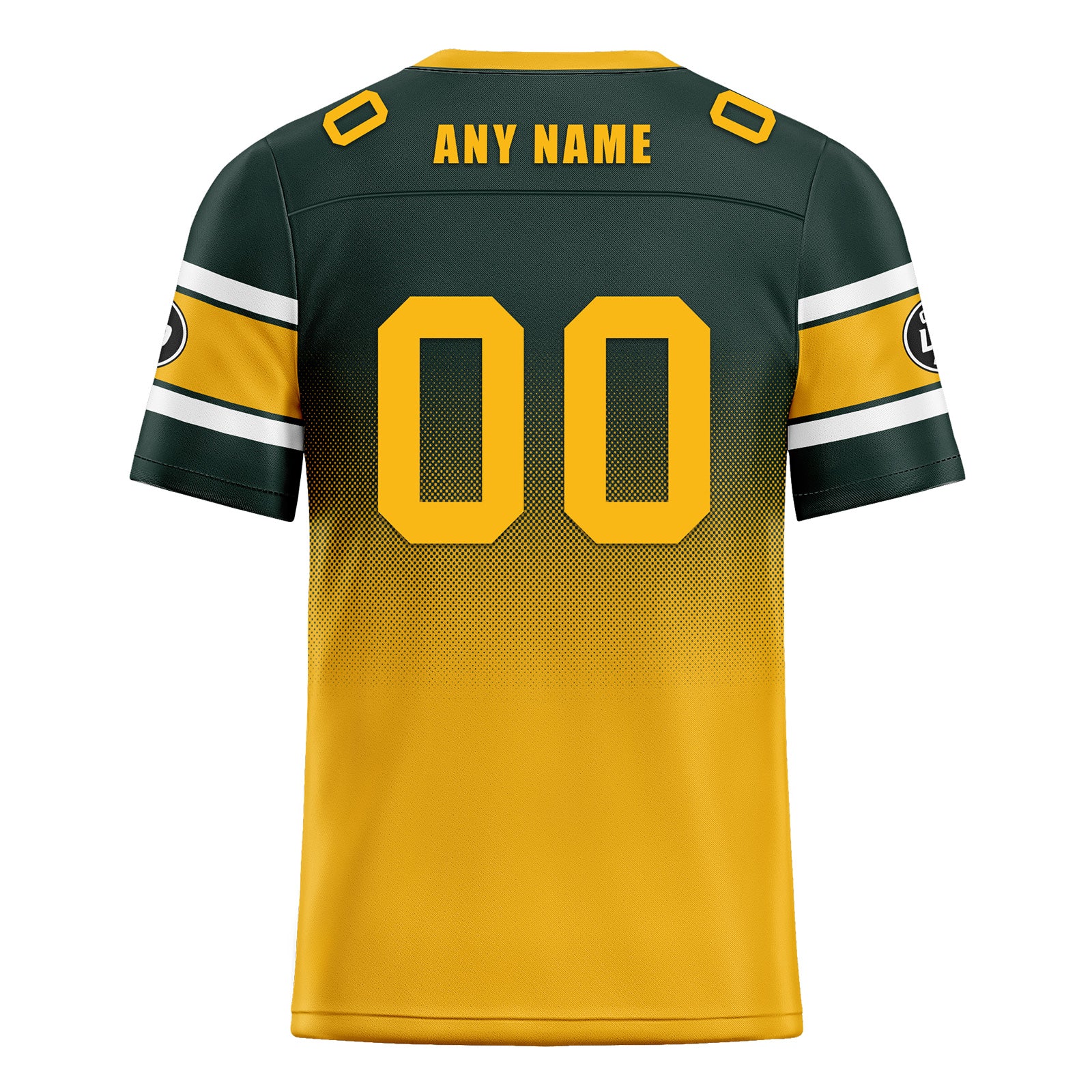 Custom Green Yellow Green Bay Football Jersey and Hat Combo Offer Personalized Combo ZH-D020326-13
