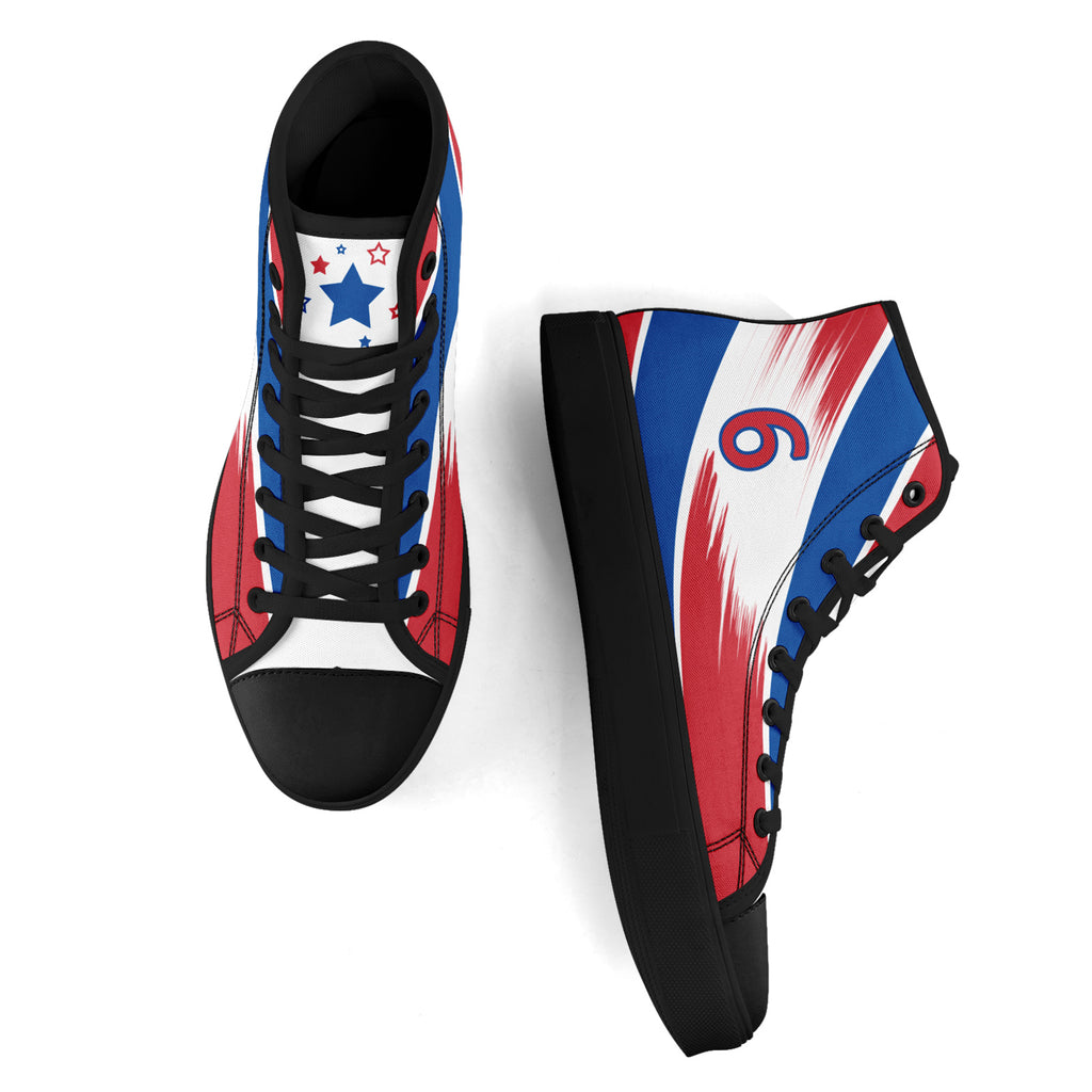 Custom South Korea 2026 World Cup Sneakers DIY Country Flag Running Shoes Lightweight Sport Shoes Gift for Football Fans Personalized Team Name and Logo FN024-F009120-8