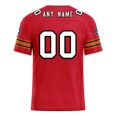 Custom Red Tampa Personalized Authentic Football Jersey FBJ02-D020256-15