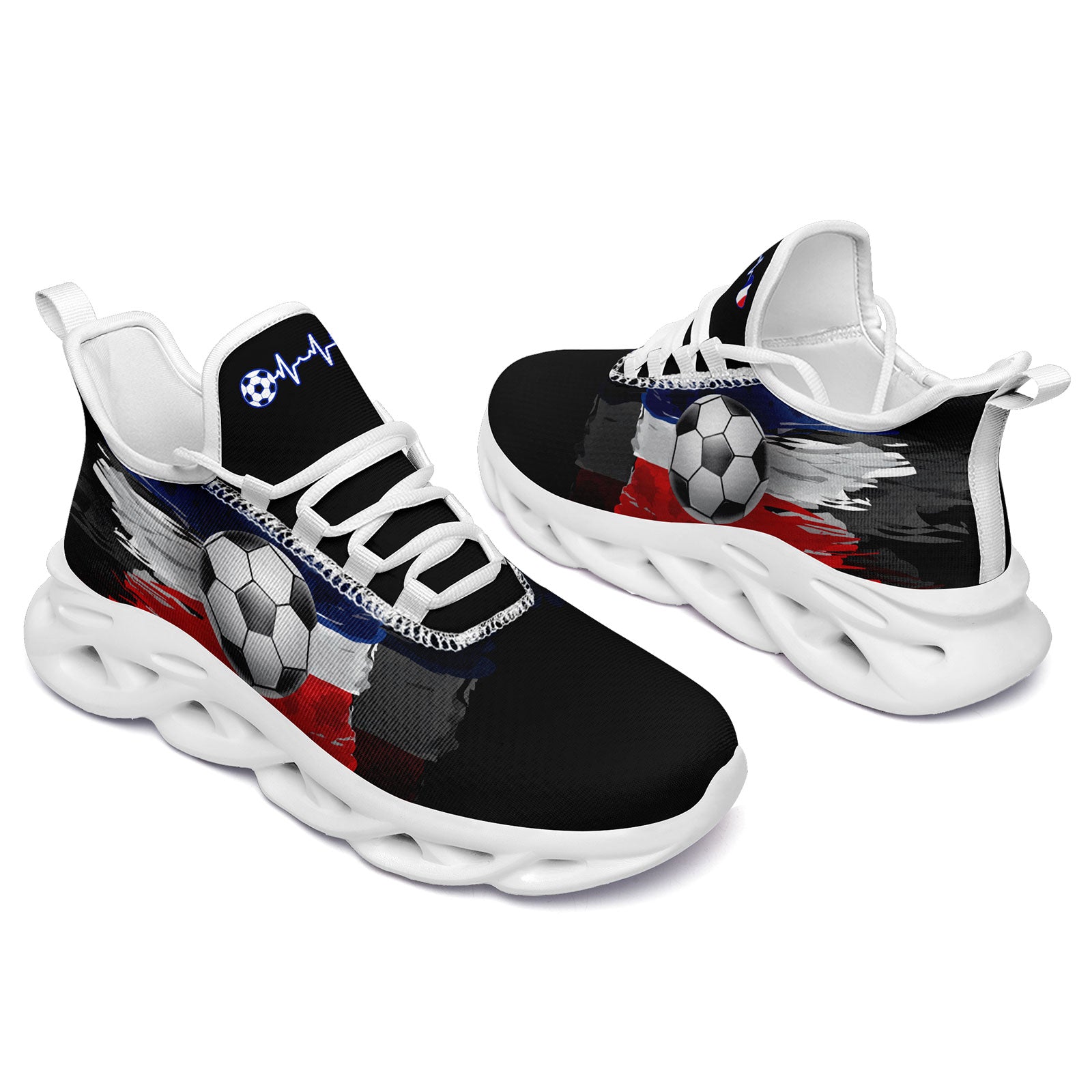 Custom France 2026 World Cup Sneakers DIY Country Flag Running Shoes Lightweight Sport Shoes Gift for Football Fans Personalized Team Name and Logo FN003-F025037-5
