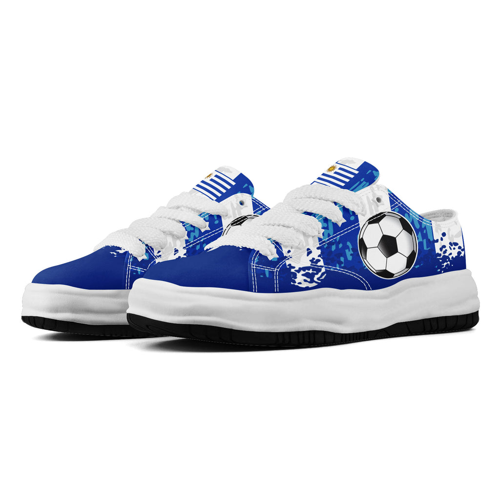 Custom Uruguay 2026 World Cup Sneakers DIY Country Flag Running Shoes Lightweight Sport Shoes Gift for Football Fans Personalized Team Name and Logo FN038-F009112-2