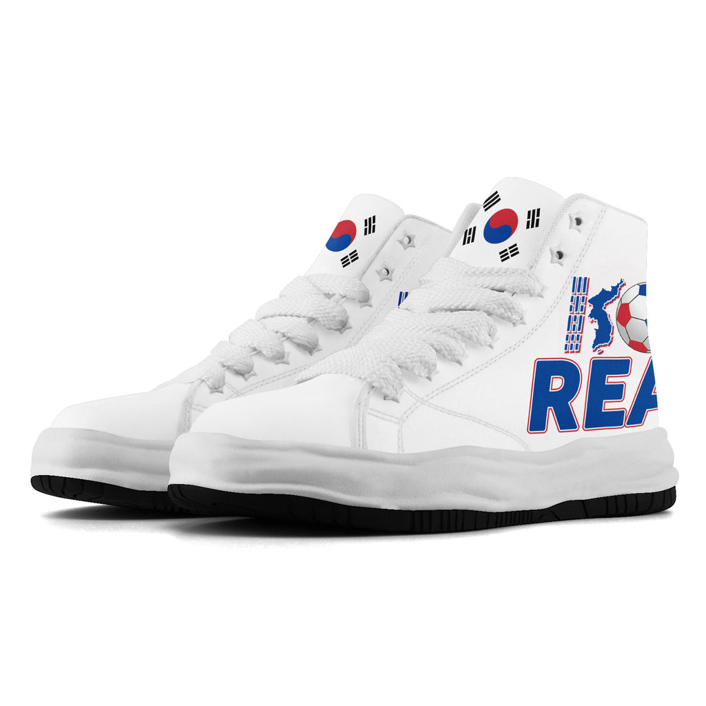 Custom South Korea 2026 World Cup Sneakers DIY Country Flag Running Shoes Lightweight Sport Shoes Gift for Football Fans Personalized Team Name and Logo FN039-F009106-5