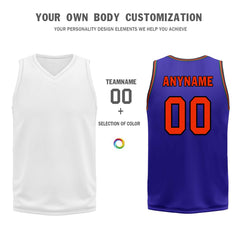 Custom Purple Green Orange Phoenix City Edition Personalized Reversible Basketball Set Sports Basketball Jersey BBJ01R-D0610-24