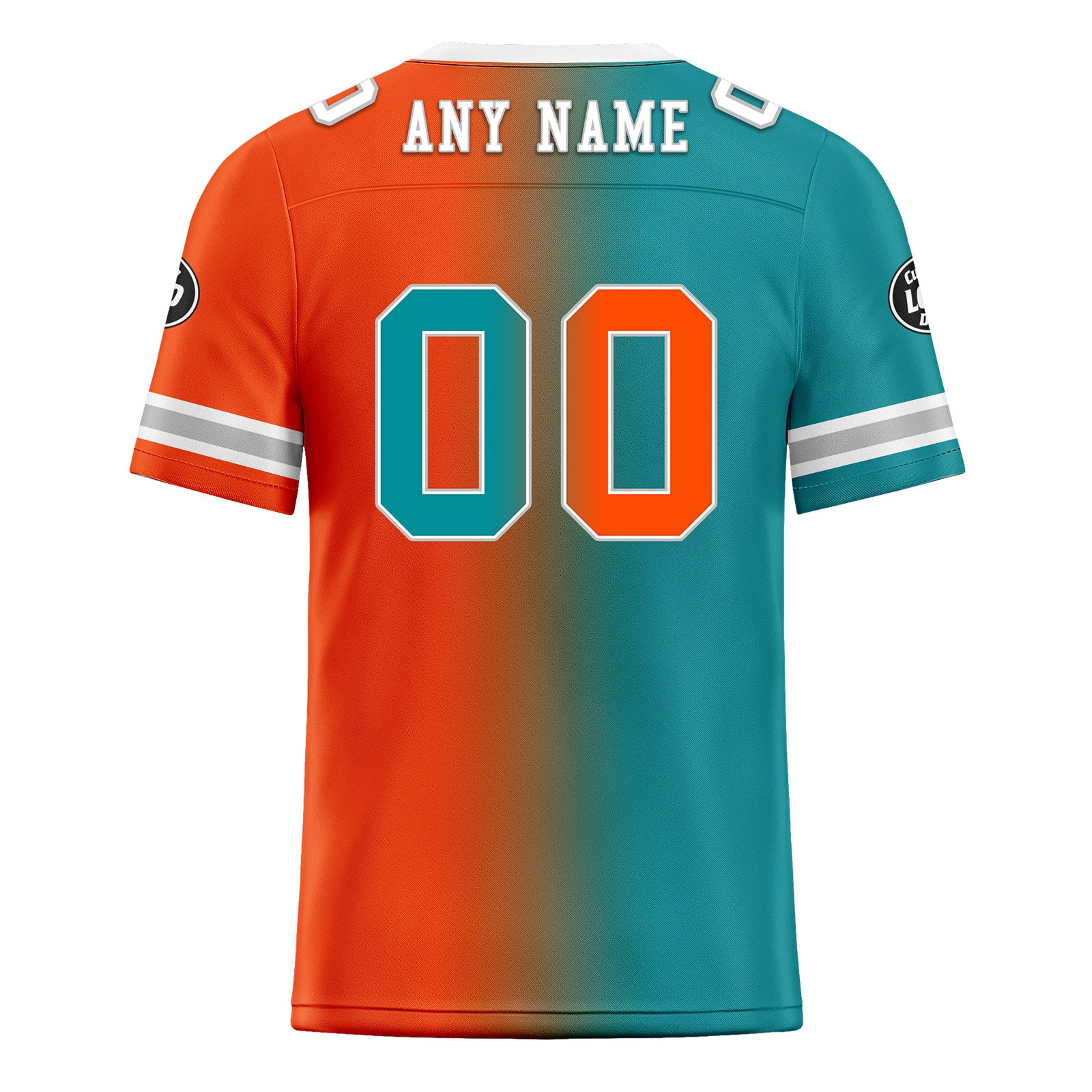 Custom Orange Blue Florida Personalized Authentic Football Jersey FBJ02-D028017-28
