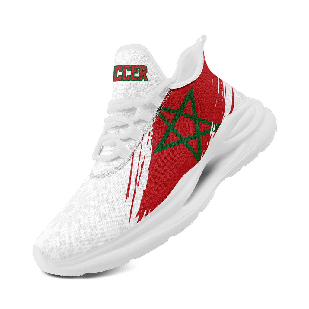 Custom Morocco 2026 World Cup Sneakers DIY Country Flag Running Shoes Lightweight Sport Shoes Gift for Football Fans Personalized Team Name and Logo FN079-F009083-5