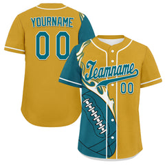 Custom Yellow Cyan Jersey and TN Shoes Combo Offer Personalized ZH-D0200101-16