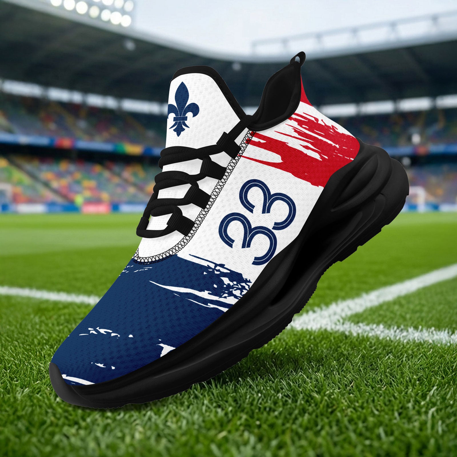 Custom France 2026 World Cup Sneakers DIY Country Flag Running Shoes Lightweight Sport Shoes Gift for Football Fans Personalized Team Name and Logo FN079-F020045-4