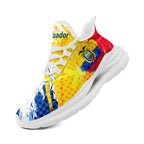 Custom Ecuador 2026 World Cup Sneakers DIY Country Flag Running Shoes Lightweight Sport Shoes Gift for Football Fans Personalized Team Name and Logo FN079-F009088-4