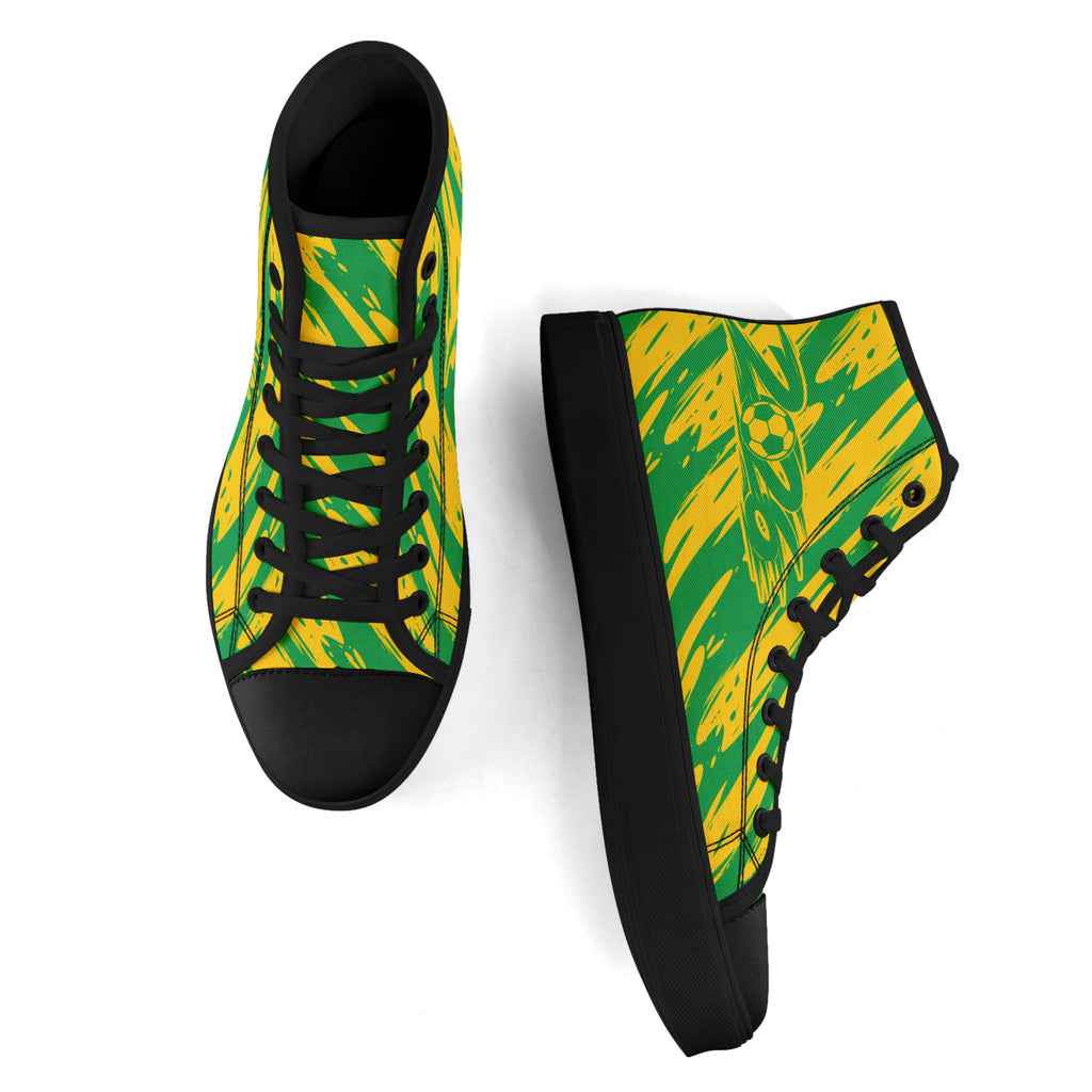 Custom 2026 World Cup Brazil Sneakers DIY Country Flag Running Shoes Lightweight Sport Shoes Gift for Football Fans Personalized Team Name and Logo FN024-F027092-1