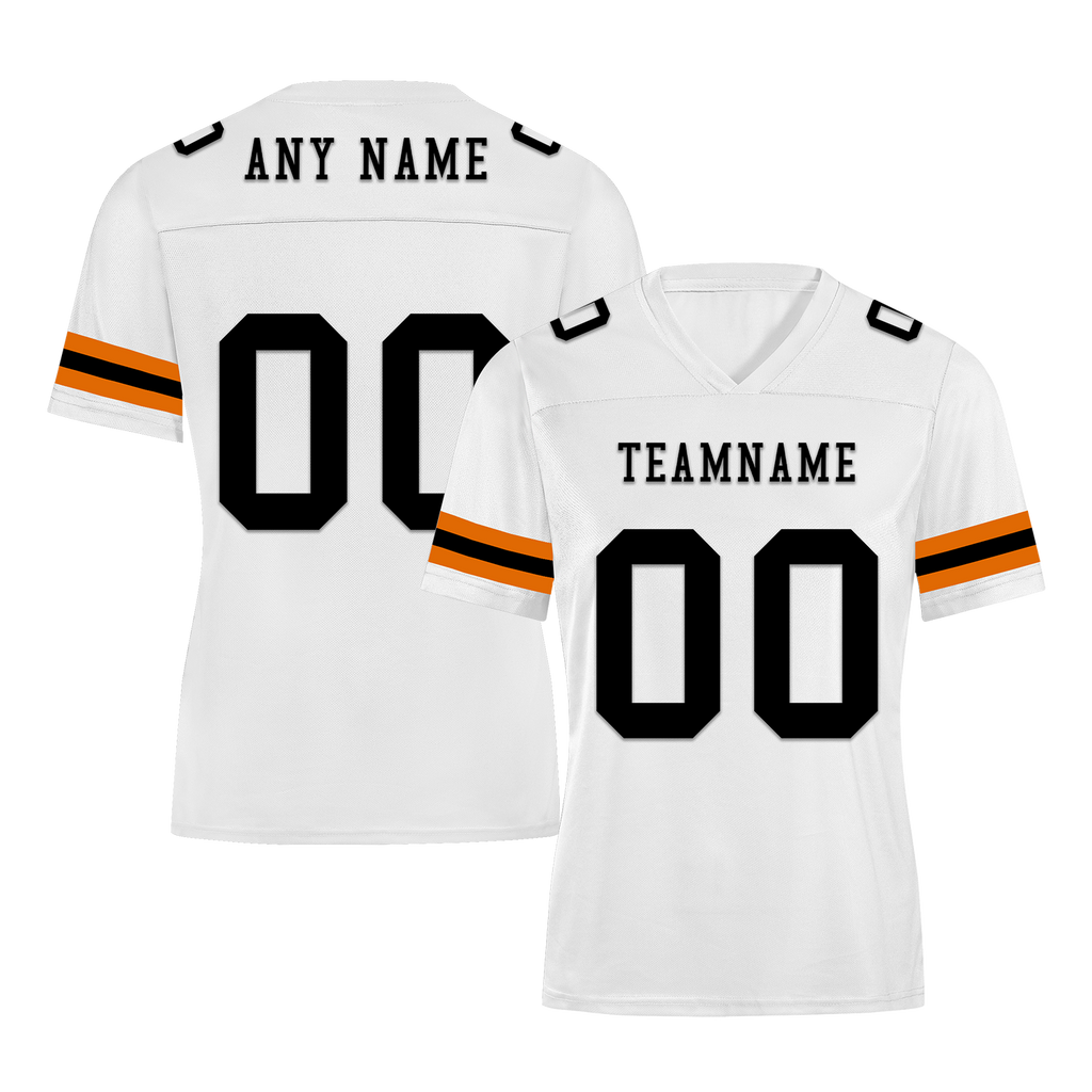 Custom White Classic Style Personalized Authentic Football Jersey FBJ02-bd0a70b9