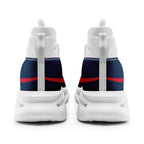 Custom Blue New England Football Jersey and Sports Shoes Combo Offer Personalized Combo ZH-D025008-26