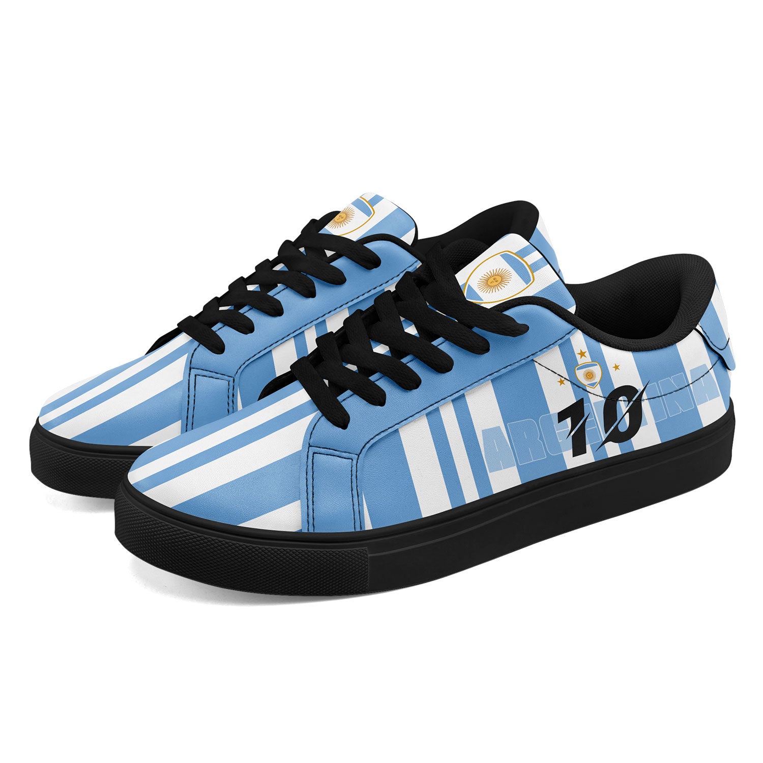 Custom 2026 World Cup Argentina Sneakers DIY Country Flag Running Shoes Lightweight Sport Shoes Gift for Football Fans Personalized Team Name and Logo FN023-F027051-5