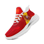 Custom Spain 2026 World Cup Sneakers DIY Country Flag Running Shoes Lightweight Sport Shoes Gift for Football Fans Personalized Team Name and Logo FN079-F020028-1