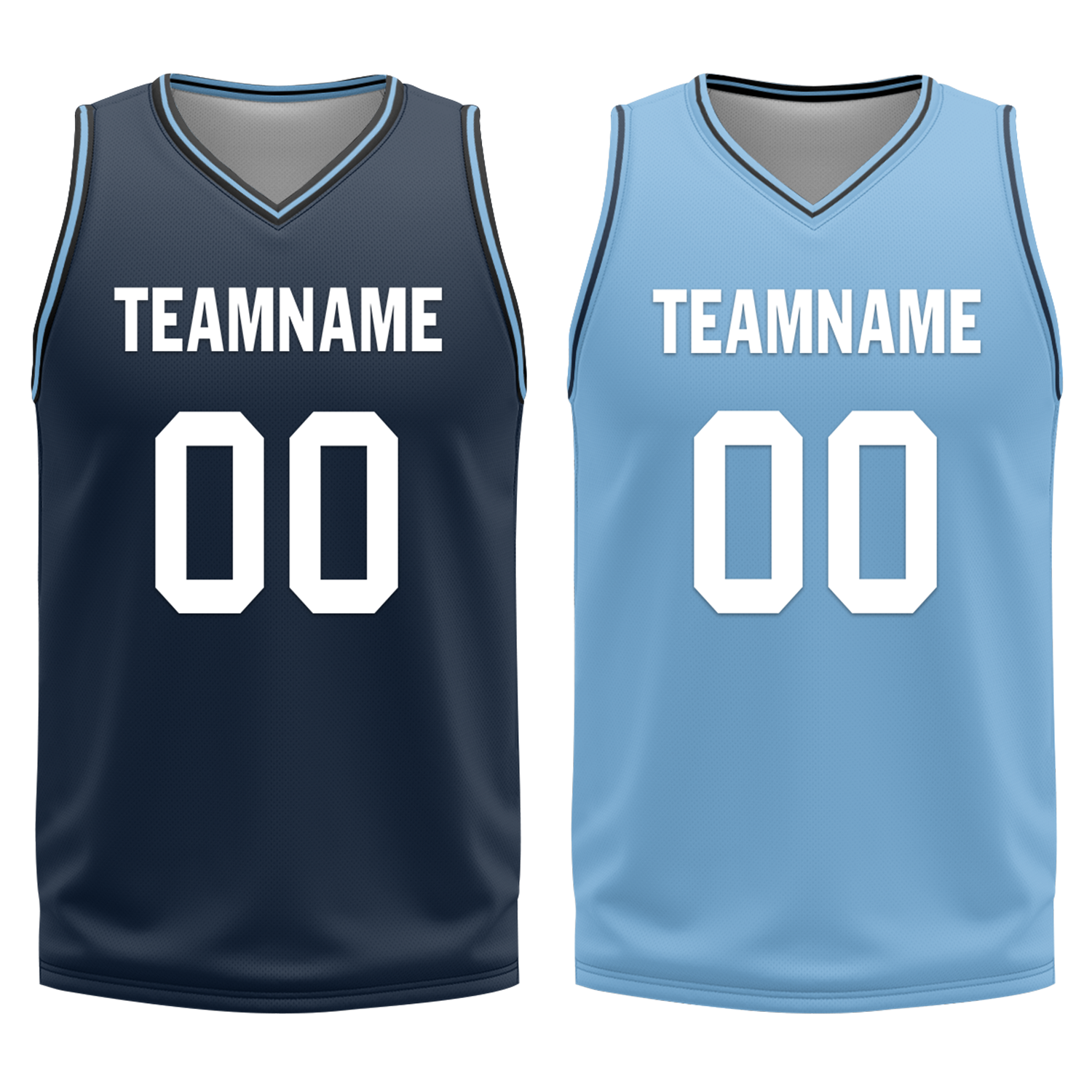 Custom Blue Classic Style Reversible Basketball Uniform Personalized Ordinary BBJR-D017032