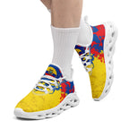 Custom Ecuador 2026 World Cup Sneakers DIY Country Flag Running Shoes Lightweight Sport Shoes Gift for Football Fans Personalized Team Name and Logo FN003-F009077-1
