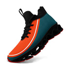 Custom Green Orange Maxsoul Shoes Personalized Sneaker FN030XD-D020388-6