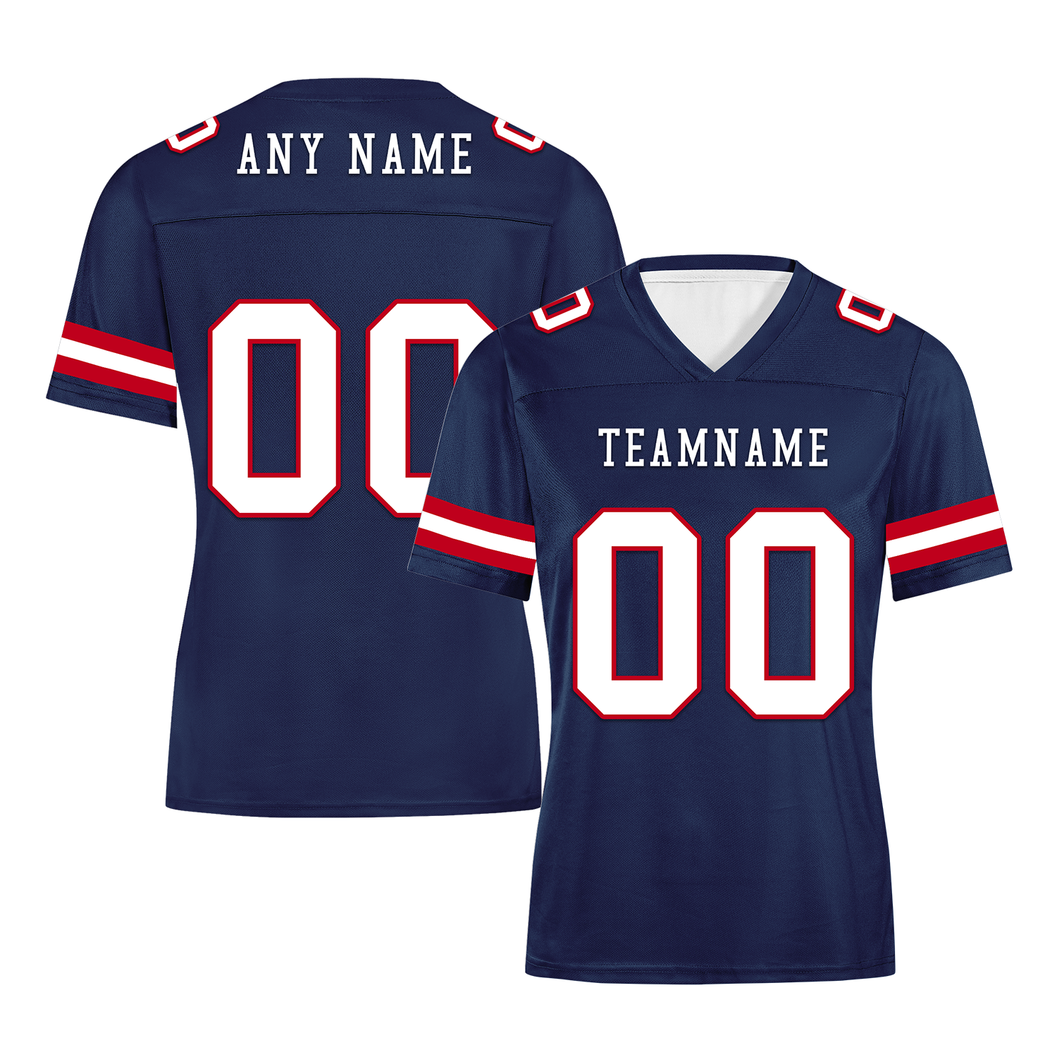Custom Blue Classic Style Personalized Authentic Football Jersey FBJ02-bd0a70b0